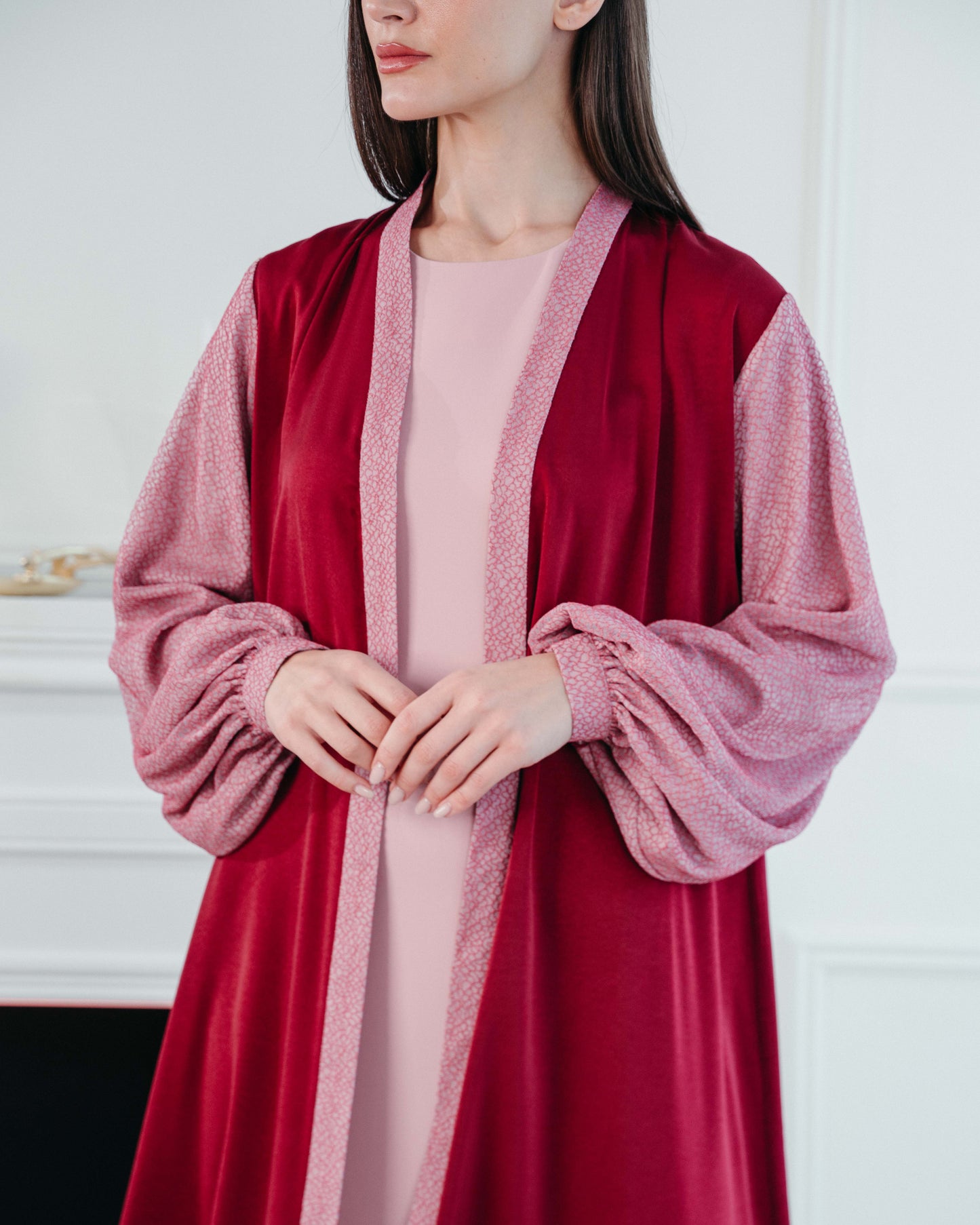 The Bold Blossom Abaya Set